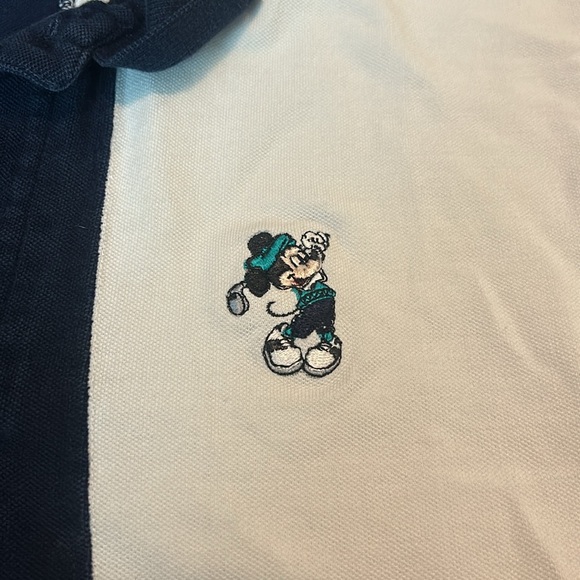 Men’s Walt Disney World golf Mickey tri color Polo. Size Medium - Picture 2 of 3